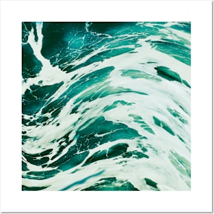 Summer Vibes Marble Waves Posters and Art